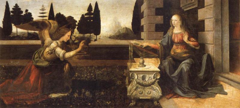 LEONARDO da Vinci Annunciation Germany oil painting art